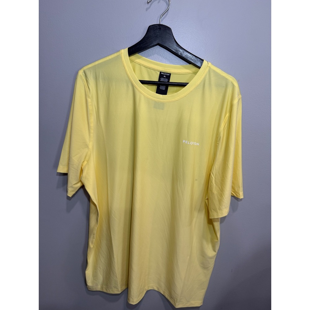 Peloton Performance Short Sleeve 140 Mens Yellow Training‎ Shirt MT00424-740-XL